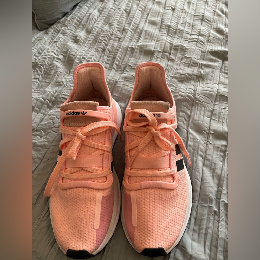 Women’s bright pink adidas